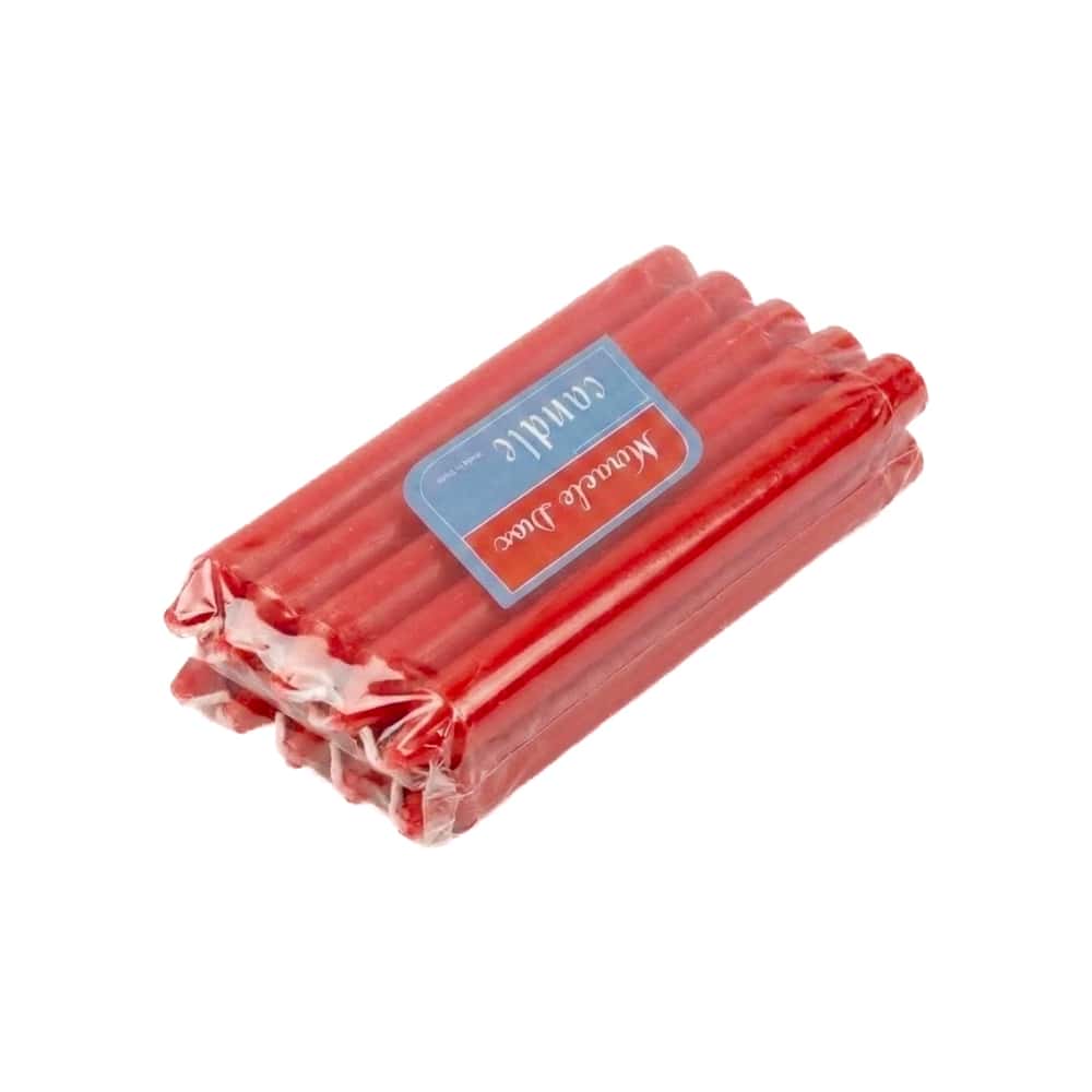 Velas color rojo Miracle Diox (10 U) - Miniatura 1