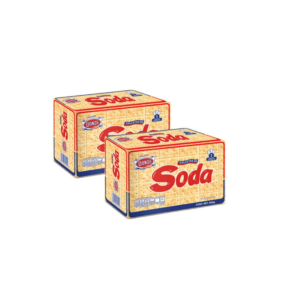 Galletas de soda Dondé (2 X 800 g / 1.76 lb) - Miniatura 1