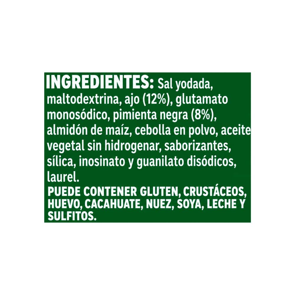 Sazonador ajo y pimienta Knorr (72 g / 2.54 oz) - Miniatura 3