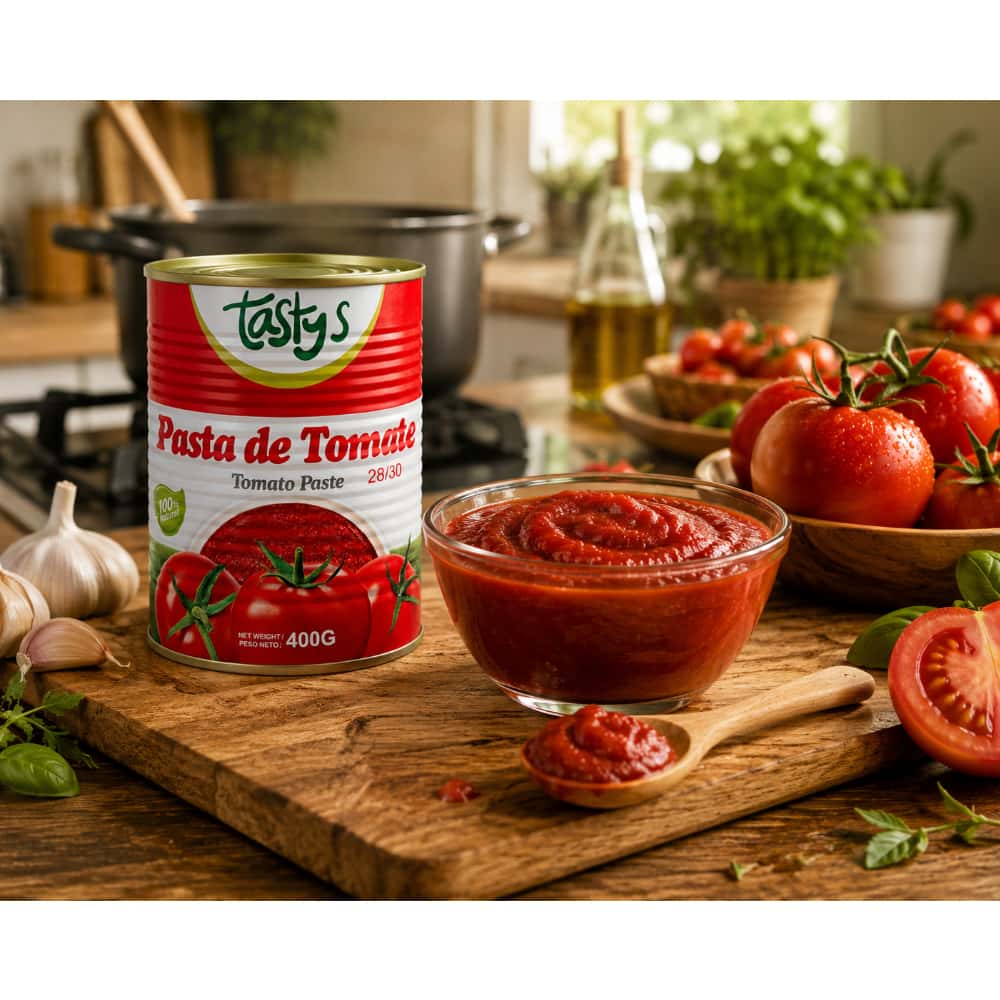 Pasta de tomate Tastys (400 g / 14 oz) - Miniatura 4