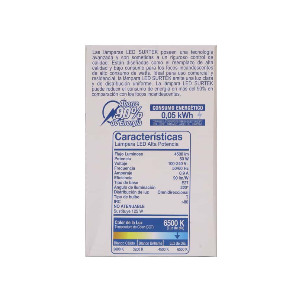 Lámpara LED de alta potencia 50 W Surtek FAP50 - Miniatura 3