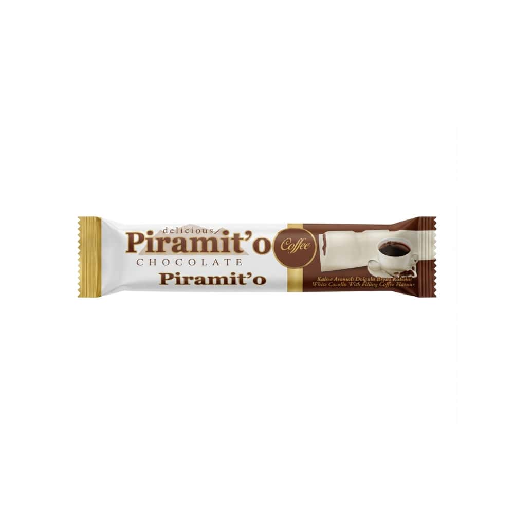 Barrita de chocolate rellena de crema de café Piramit'o Akai (35 g / 1.23 oz) - Miniatura 1