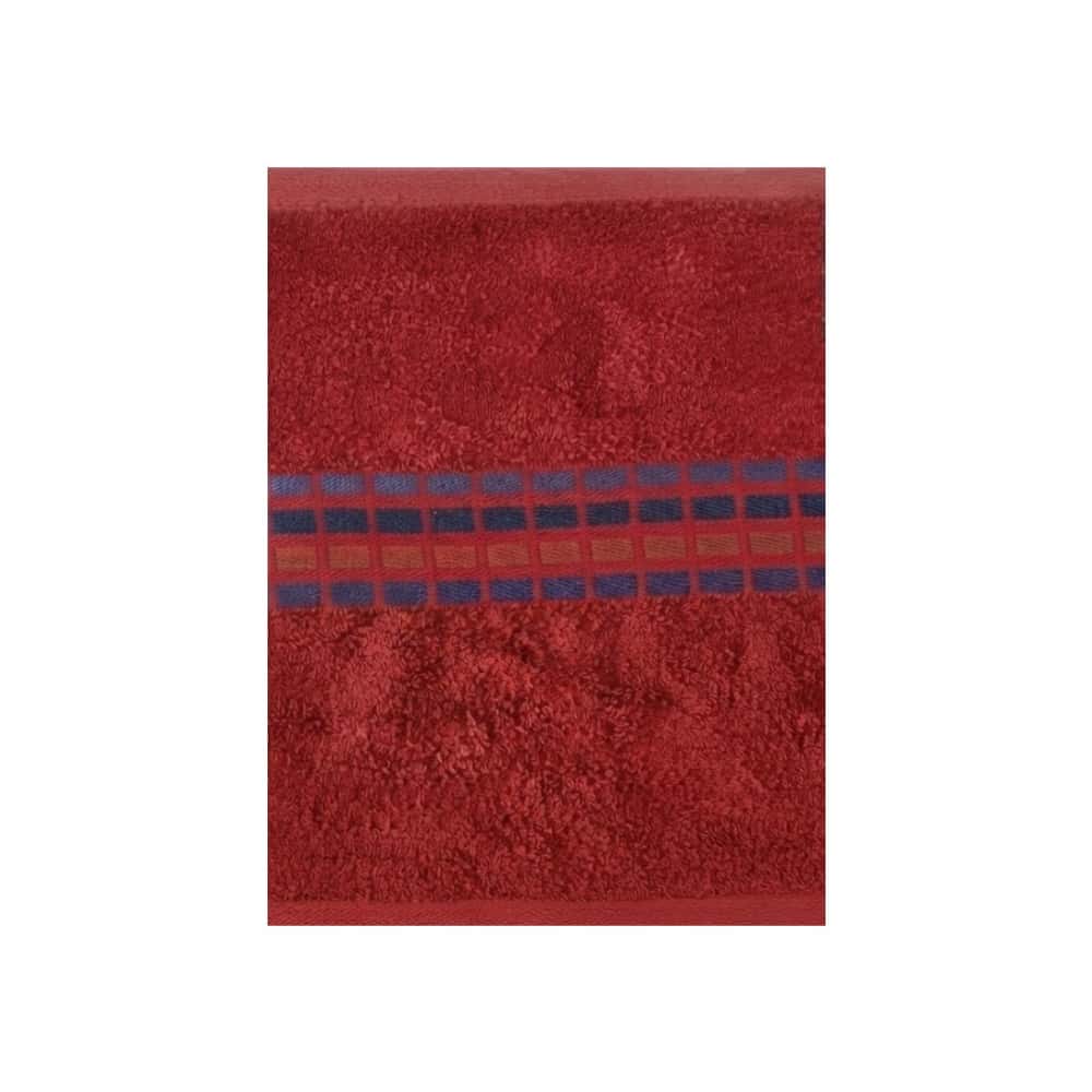 Toalla de baño de algodón rojo Gutza - Miniatura 2