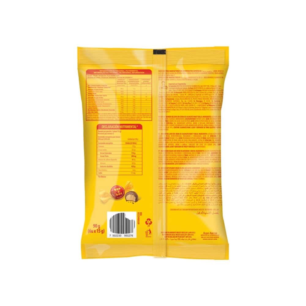 Bombón relleno con crema de cacahuate y oblea Bon o Bon (90 g / 3.1 oz) - Miniatura 6