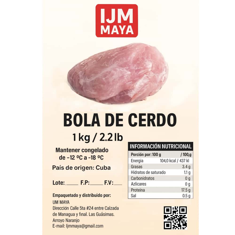 Bola de cerdo IJM Maya (1 kg / 2.2 lb) - Miniatura 2