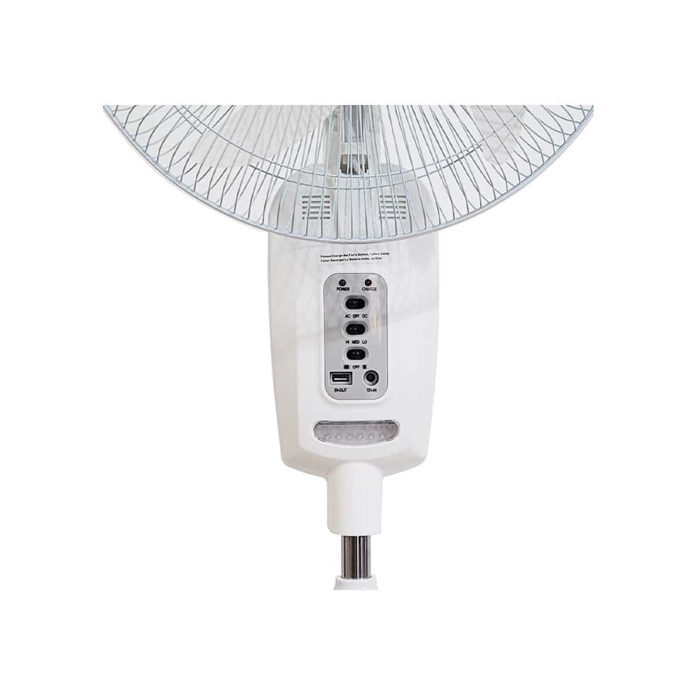 Ventilador recargable de pedestal de 16" con lámpara integrada Sankey FN-17BAT10 - Miniatura 4
