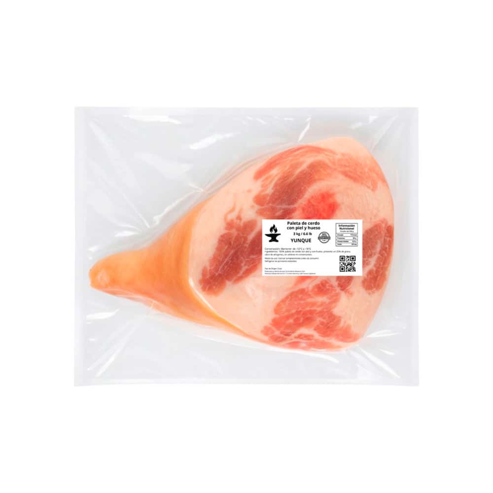 Paleta de cerdo con piel y hueso Yunque (3 kg / 6.61 lb) - Miniatura 2