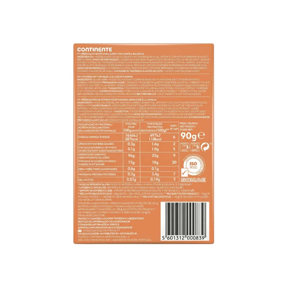 Pudín de caramelo Continente (90 g / 3.17 oz) - Miniatura 3