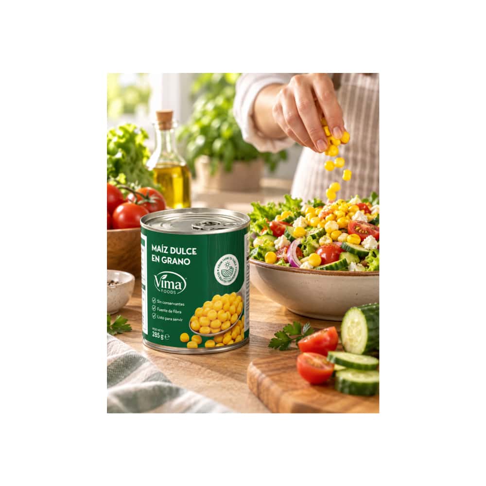 Maíz dulce en grano Vima Foods (425 g / 15 oz) - Miniatura 3