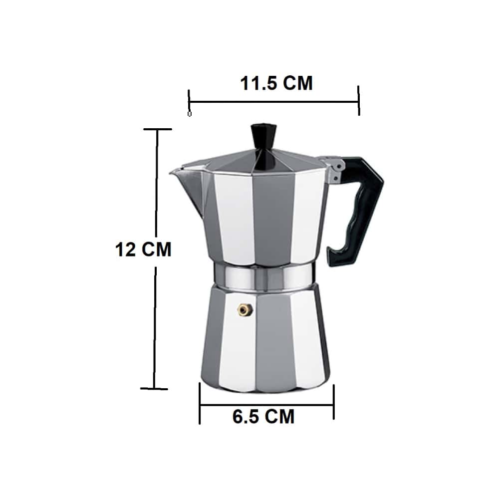 Cafetera italiana de aluminio de 1 tazas Alessandro - Miniatura 2