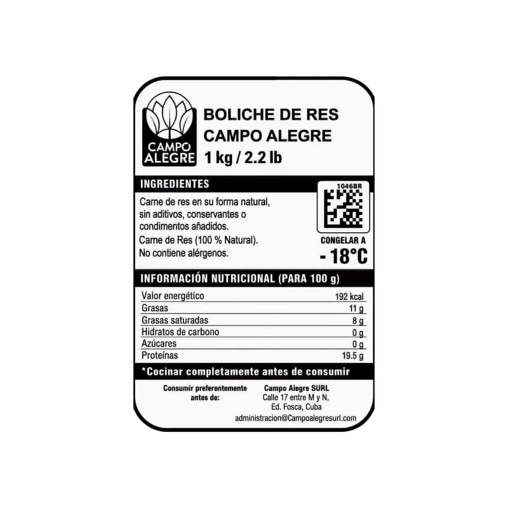 Boliche de res Campo Alegre (1 kg / 2.2 lb) - Miniatura 2
