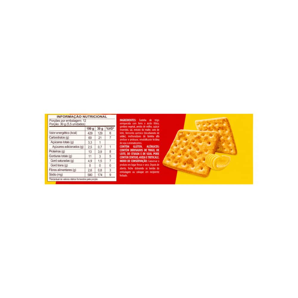 Galletas Cream Cracker sabor mantequilla Todeschini (360 g / 12 oz) - Miniatura 2
