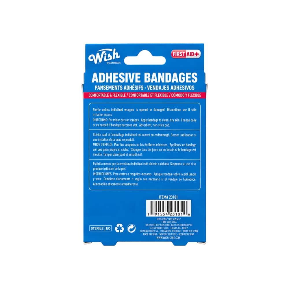 Curitas adhesivas flexibles de tamaños surtidos Wish (100 U) - Miniatura 4