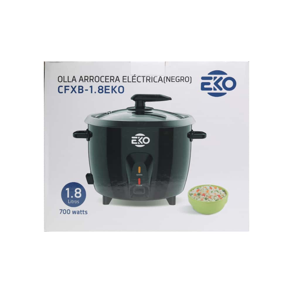 Olla arrocera eléctrica negra Eko CFXB-1.8EKO - Miniatura 3