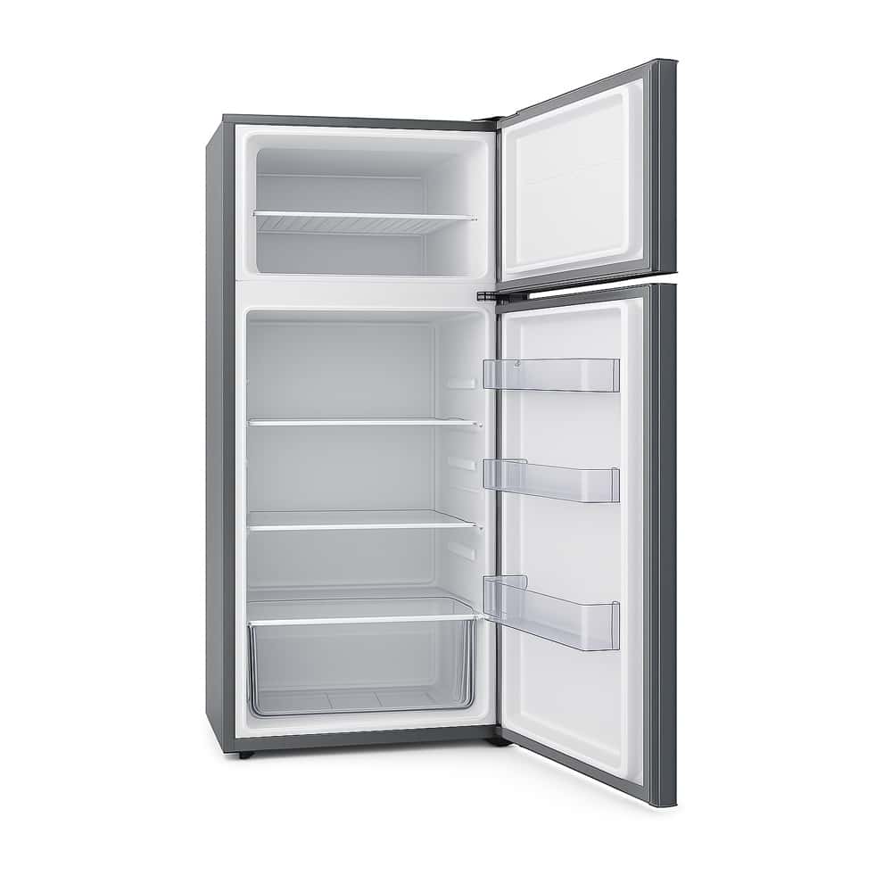 Refrigerador de 8.5 pies cúbicos negro con puertas gris oscuro Royal RF85S - Miniatura 4