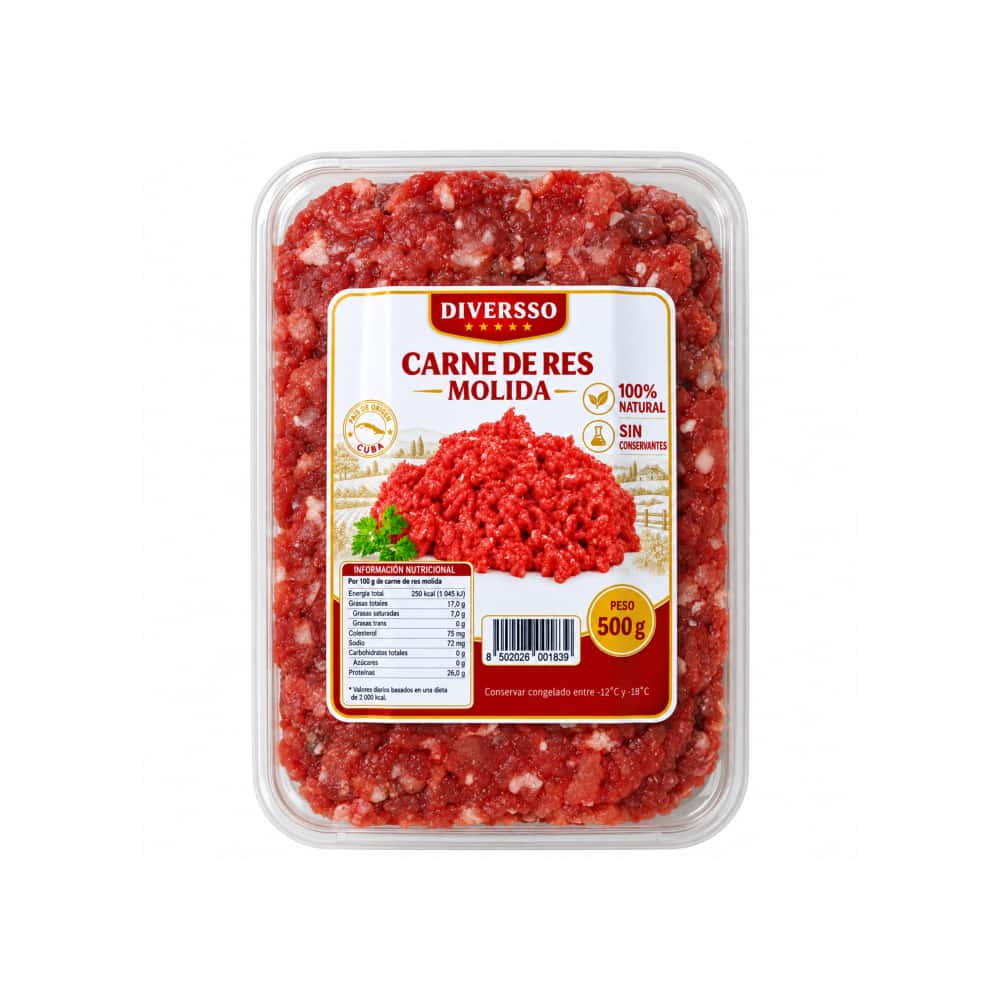 Carne de res molida Diversso (500 g / 1.1 lb) - Miniatura 1