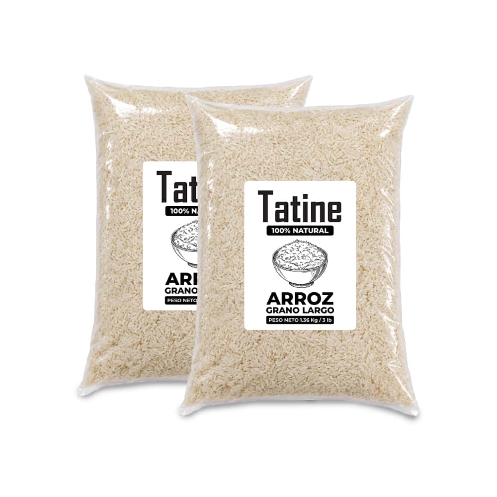 Arroz de grano largo Tatine (2 x 1.36 kg / 3 lb) - Miniatura 1