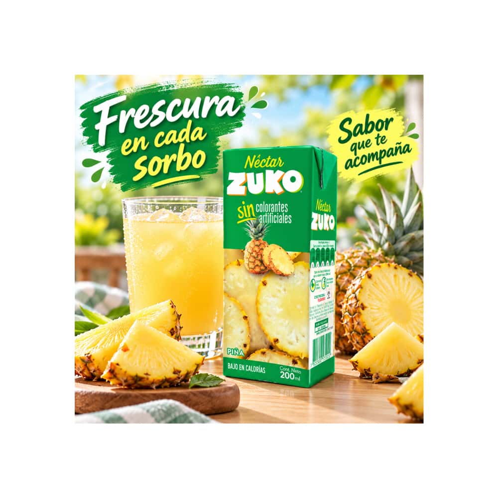 Néctar de piña Zuko (200 ml) - Miniatura 4