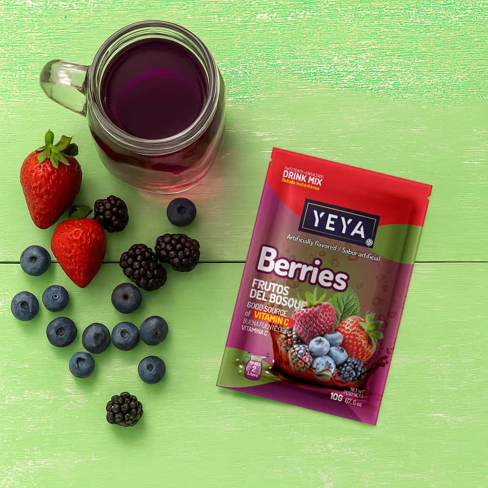 Refresco instantáneo sabor frutos del bosque YEYA (26 x 10 g) - Miniatura 4
