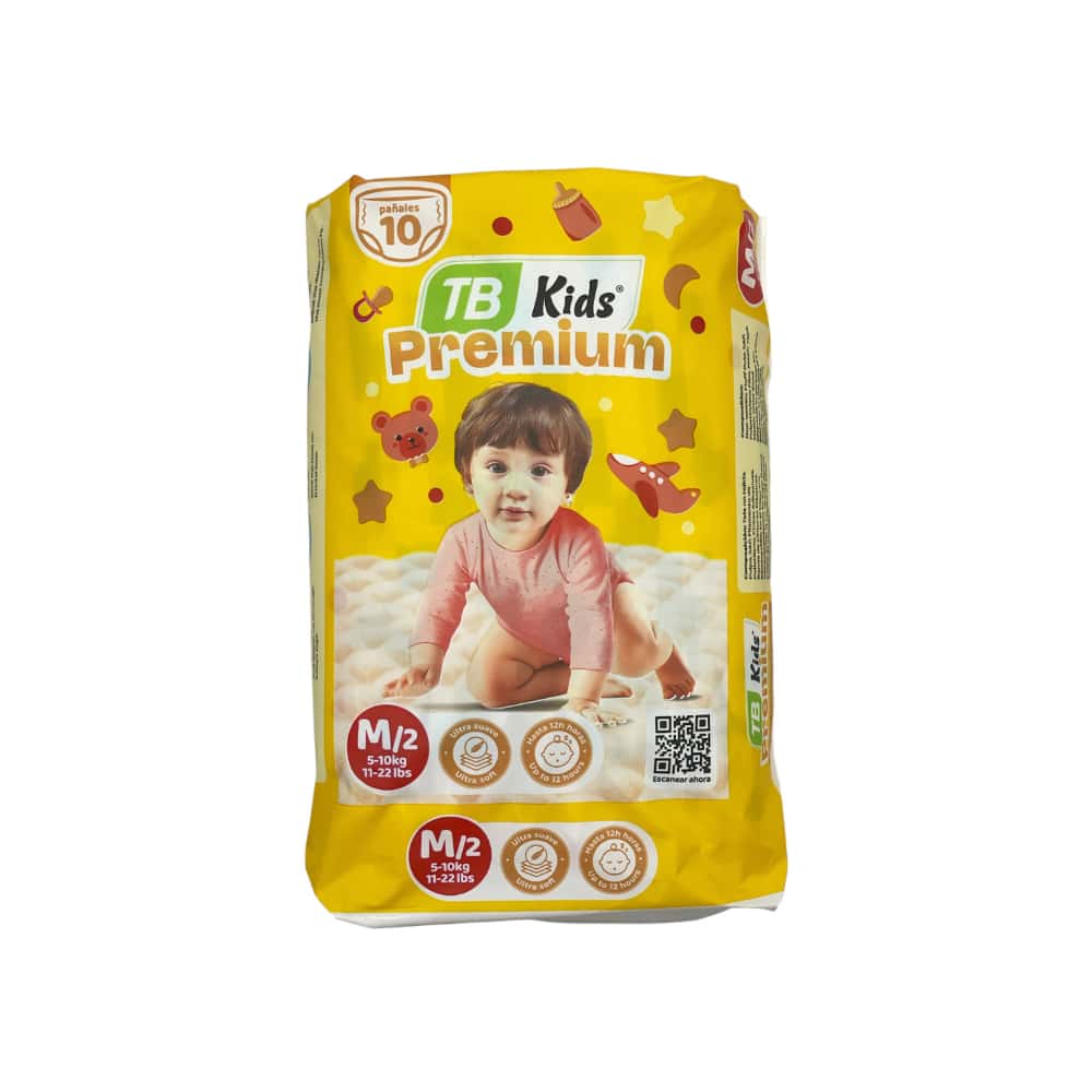 Pañales para bebe TB Kids talla M/2 (10 U) - Miniatura 1