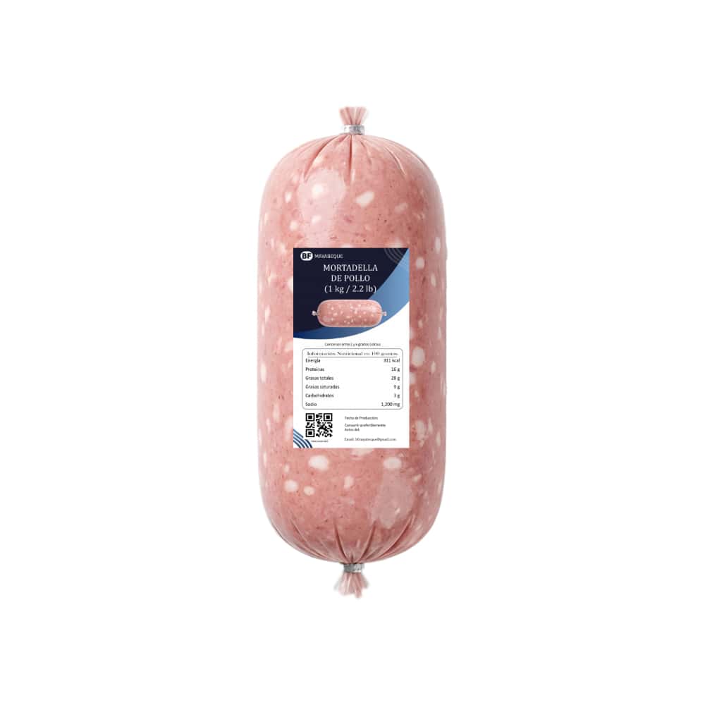 Mortadella de pollo BF Mayabeque (1 kg / 2.2 lb) - Miniatura 1