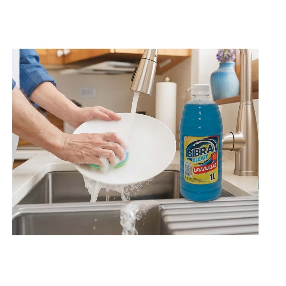 Detergente lavavajillas azul Bibra (1 L) - Miniatura 3