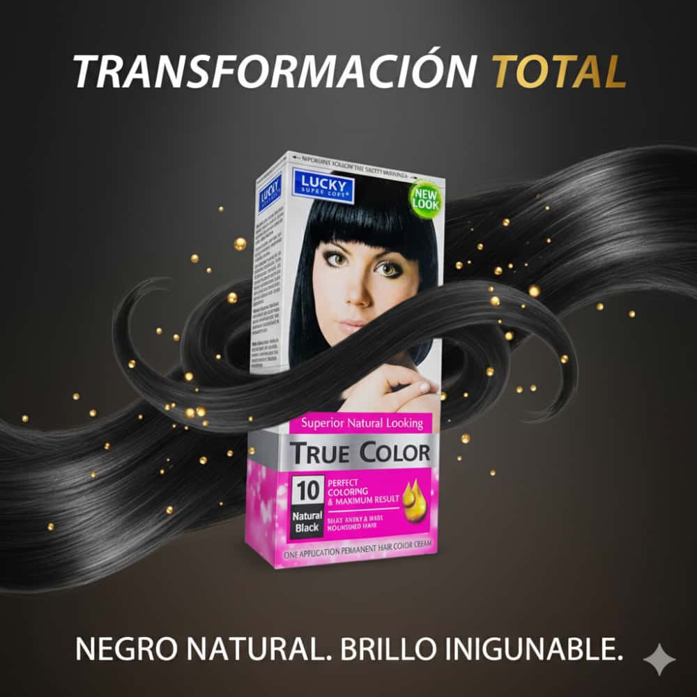Tinte de cabello para mujer color negro # 10 Lucky Super Soft (40 ml / 1.36 fl. oz) - Miniatura 5
