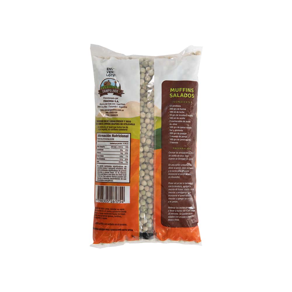 Chícharos verdes enteros Campo Lindo (500 g / 1.1 lb) - Miniatura 3