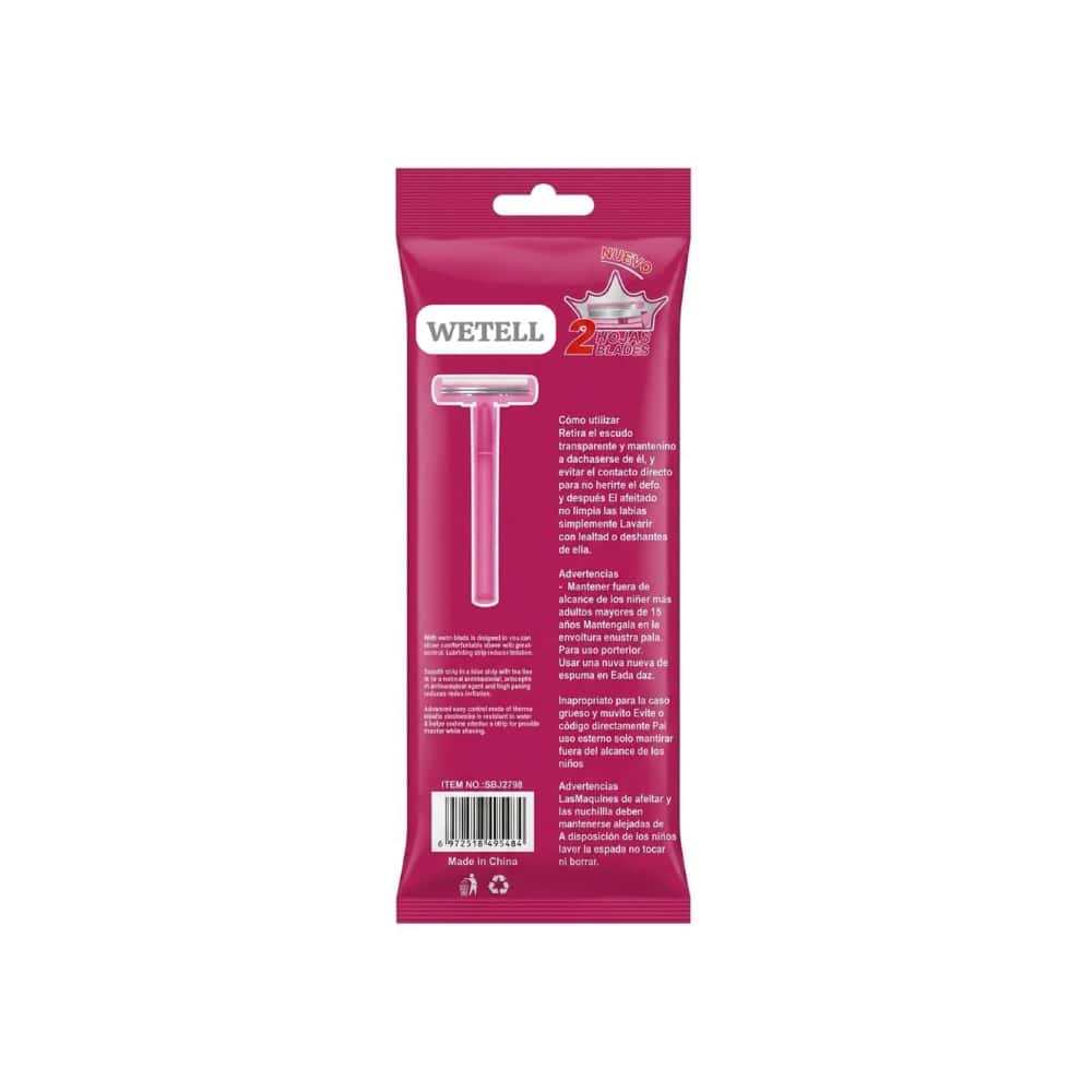 Cuchillas desechables para mujer Wetell (10 U) - Miniatura 2