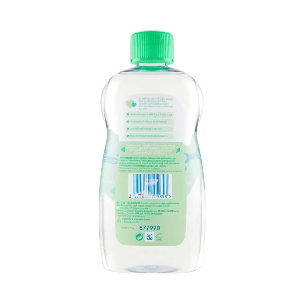 Aceite para bebés con aloe vera y vitamina E Johnson's (500 ml) - Miniatura 5