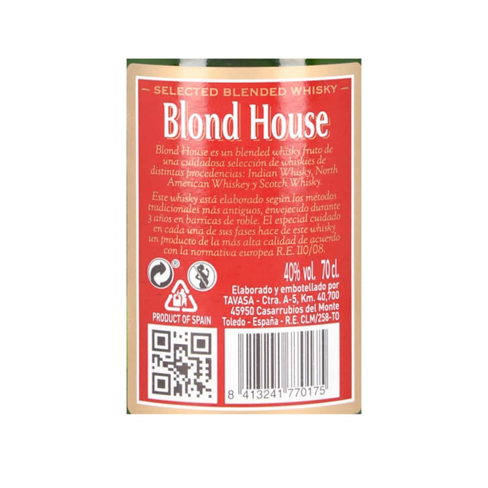 Whisky Blond House (700 ml) - Miniatura 5
