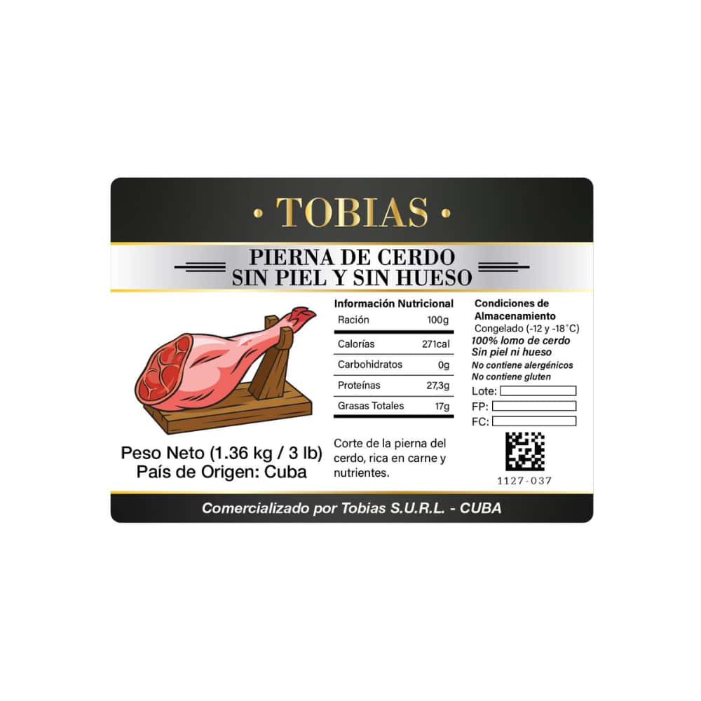 Pierna de cerdo sin piel y sin hueso Tobías (1.36 kg / 3 lb) - Miniatura 4