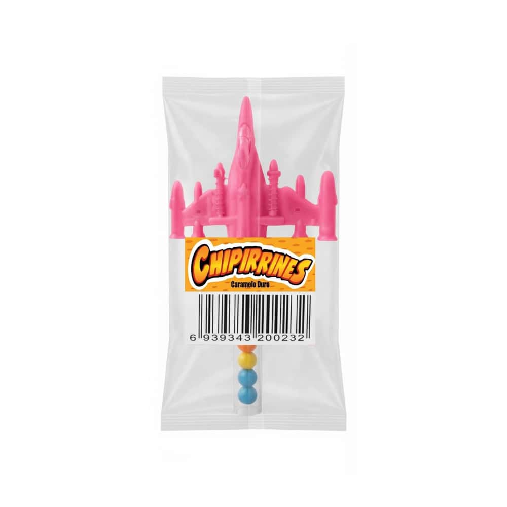 Avión de juguete rosado con caramelos Chipirrines - Miniatura 2