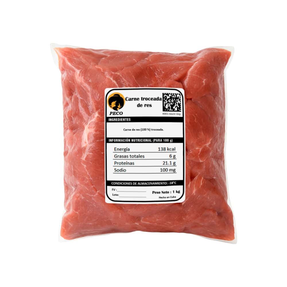 Carne troceada de res Peco (1 kg / 2.2 lb) - Miniatura 2