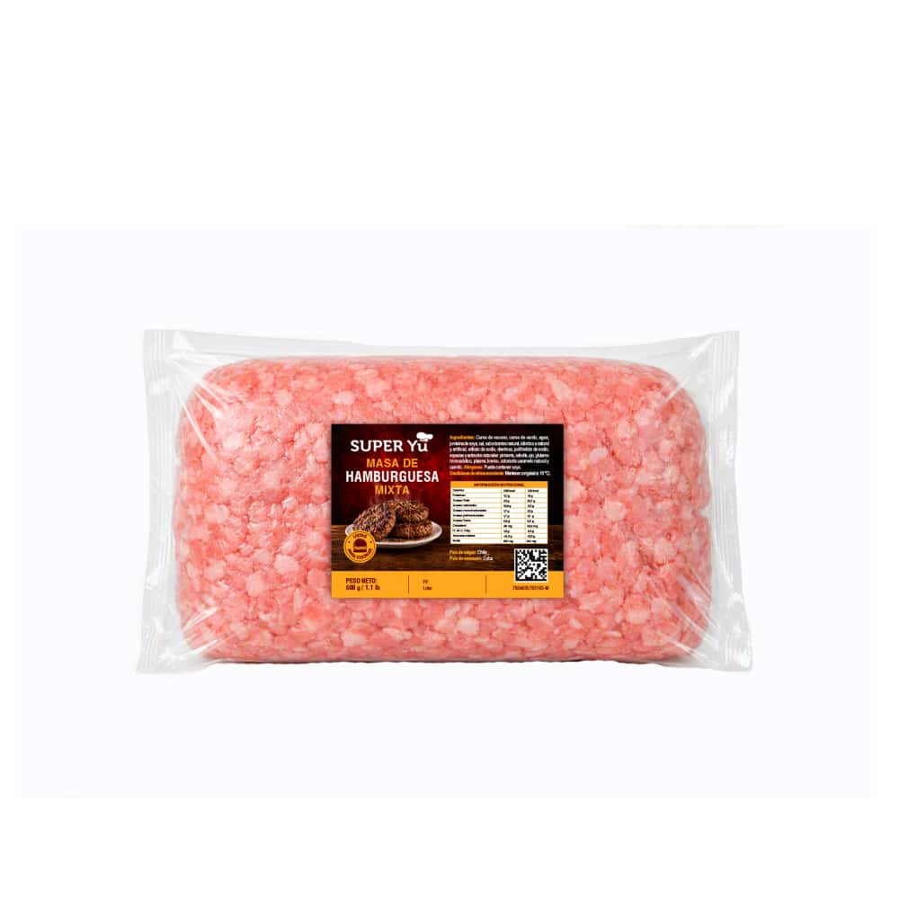 Masa de hamburguesa mixta Super Yu (500 g / 1.1 lb) - Miniatura 1