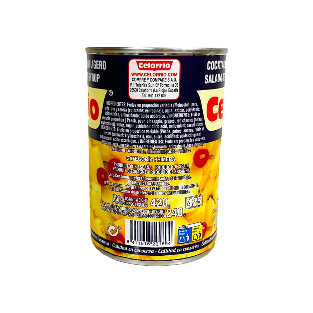 Coctel de frutas Celorrio (420 g / 14.81 oz) - Miniatura 2