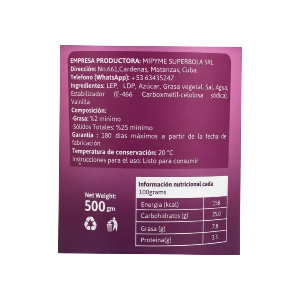 Helado de vainilla Gustatini (500 ml) - Miniatura 3