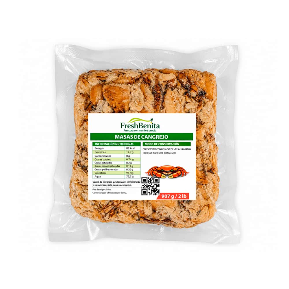 Masas de cangrejo FreshBenita (907 g / 2 lb) - Miniatura 1