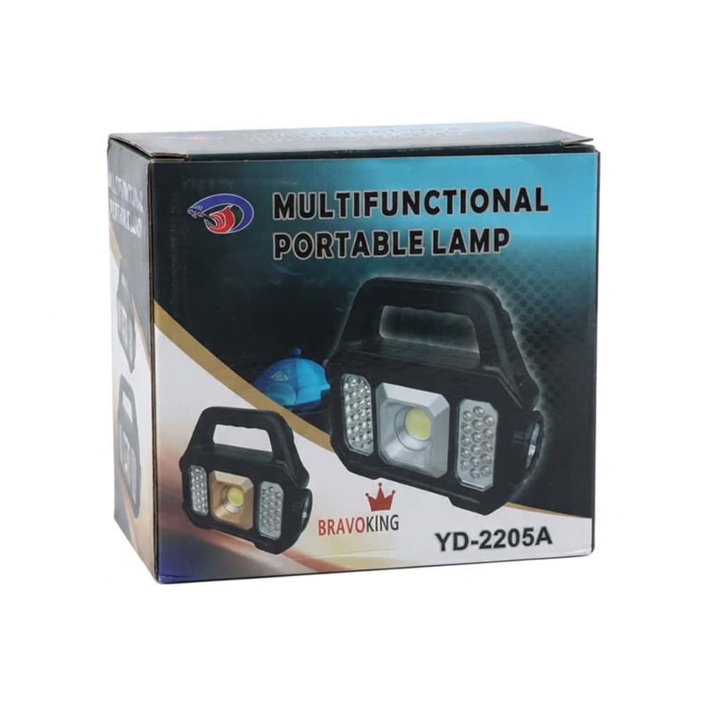 Lámpara portable multifuncional con panel solar Bravoking YD-2205A - Miniatura 4
