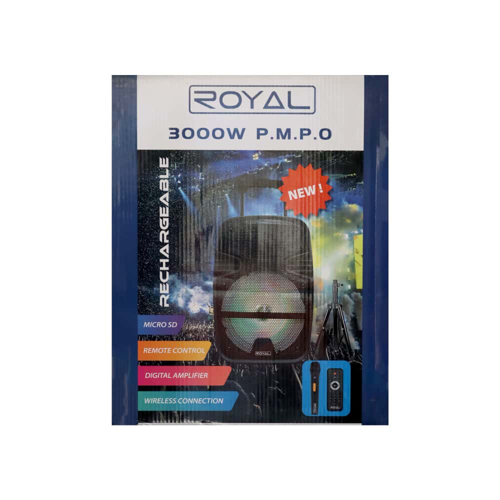 Bocina portátil negra 12" Royal RBT6113-12T - Miniatura 4