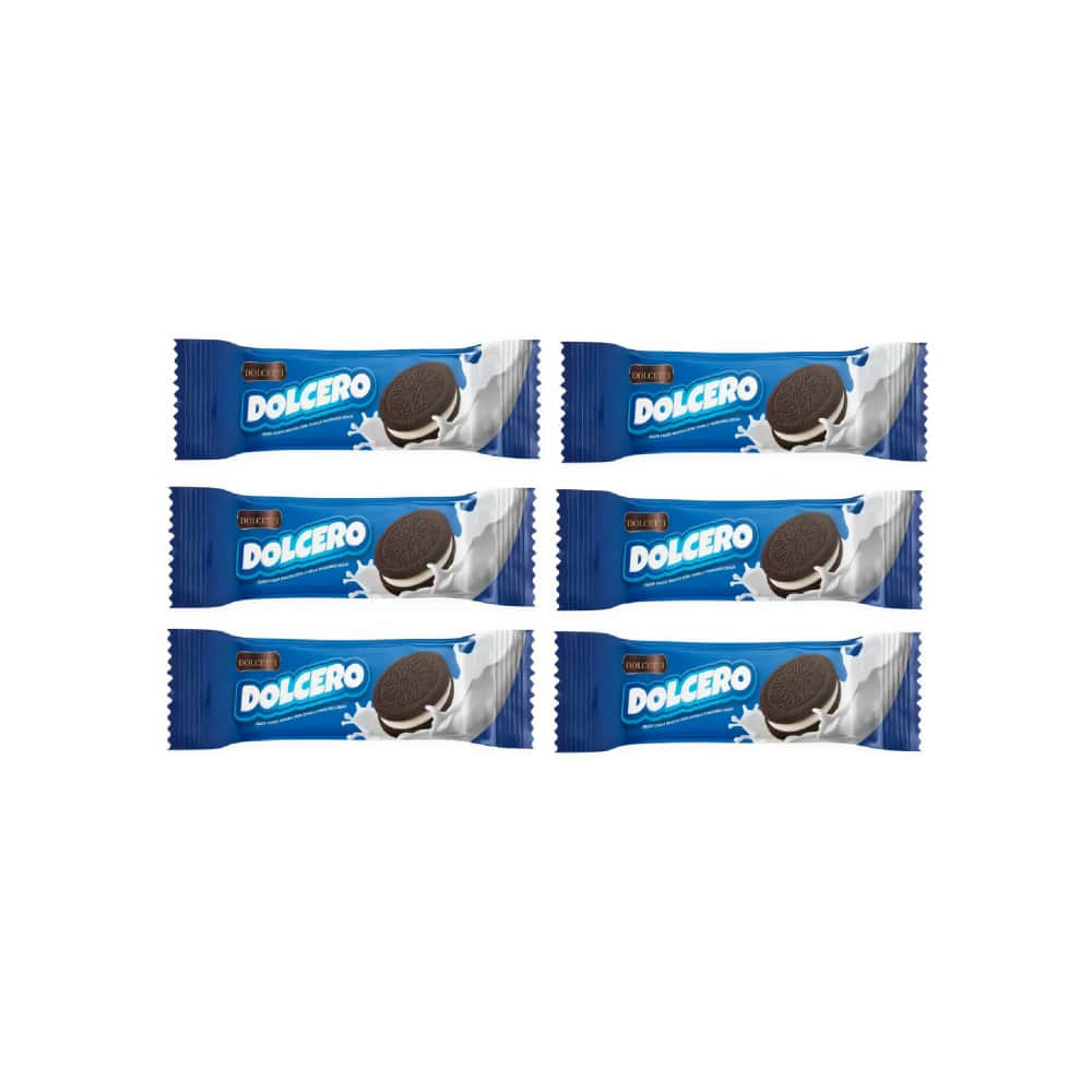 Galleta crujiente de cacao con crema de vainilla Dolcero Dolcetti (6 x 56 g / 1.97 oz) - Miniatura 1