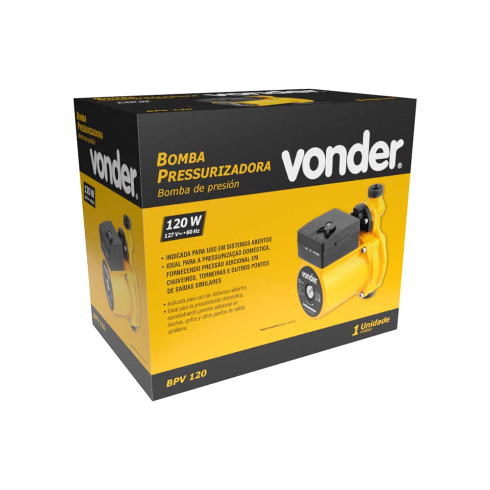 Bomba de agua presurizadora 120 W Vonder BPV120 - Miniatura 2