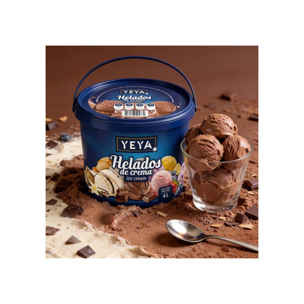 Helado de crema sabor a chocolate YEYA (4 L) - Miniatura 5