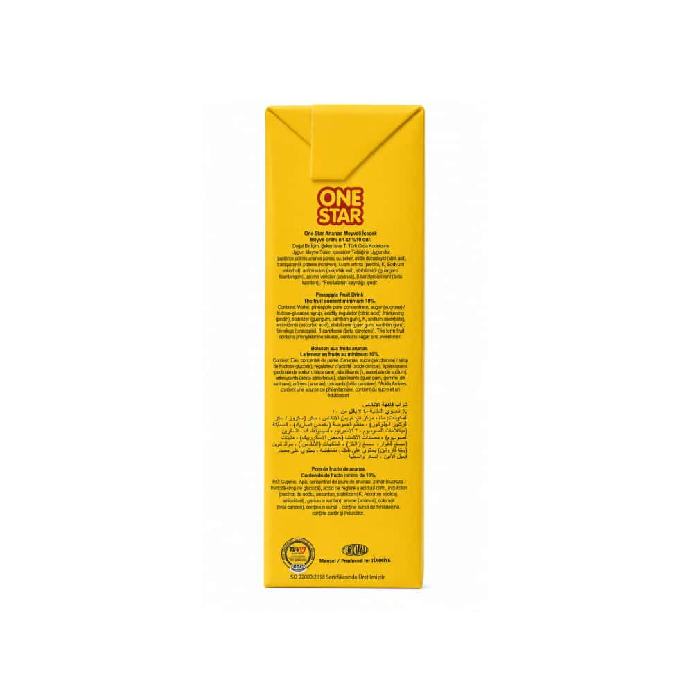 Jugo de frutas sabor piña One Star (200 ml) - Miniatura 3