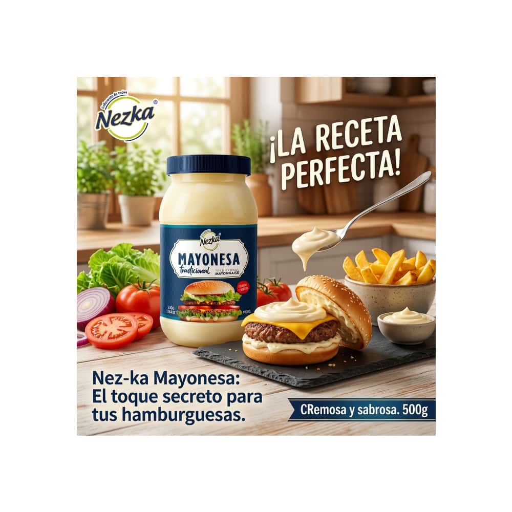 Mayonesa tradicional Nezka (500 g / 1.10 lb) - Miniatura 4