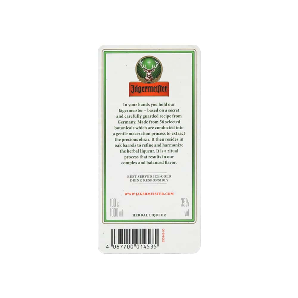 Licor de hierbas Jägermeister (1 L) - Miniatura 3