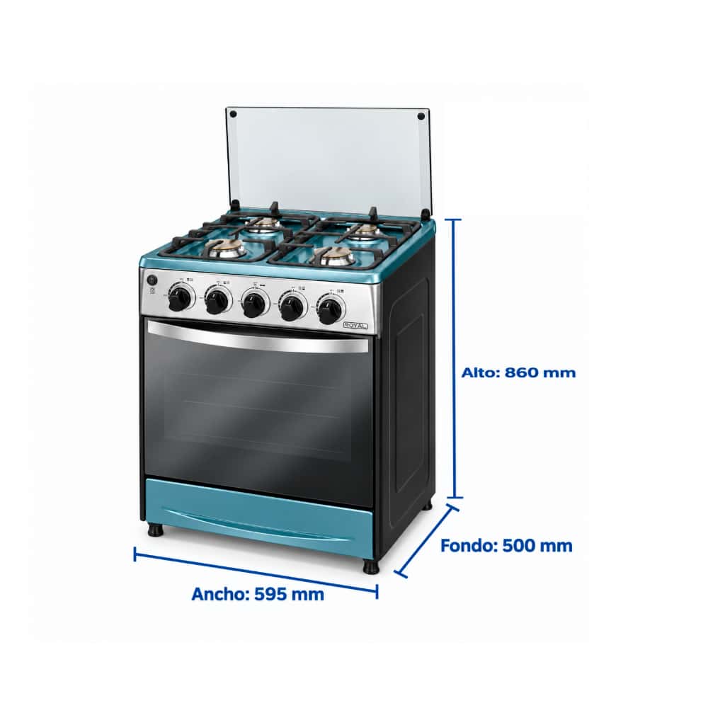 Estufa de gas con horno Royal REH63ST - Miniatura 2