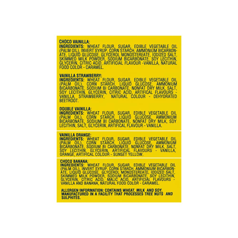 Galletas dulces rellenas de sabores variados Yummy Delizola (10 x 35 g / 1.23 oz) - Miniatura 3