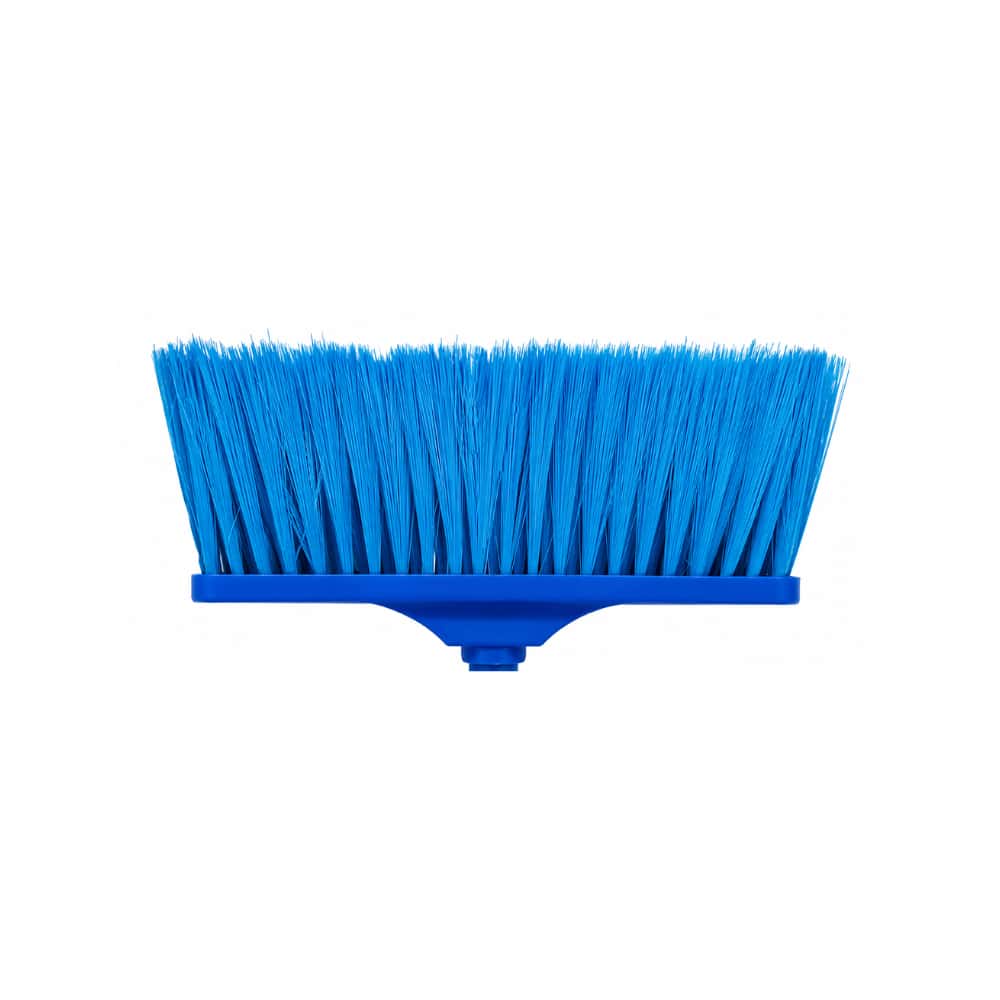 Escoba con mango de madera y cepillo azul XL Soluciones - Miniatura 2