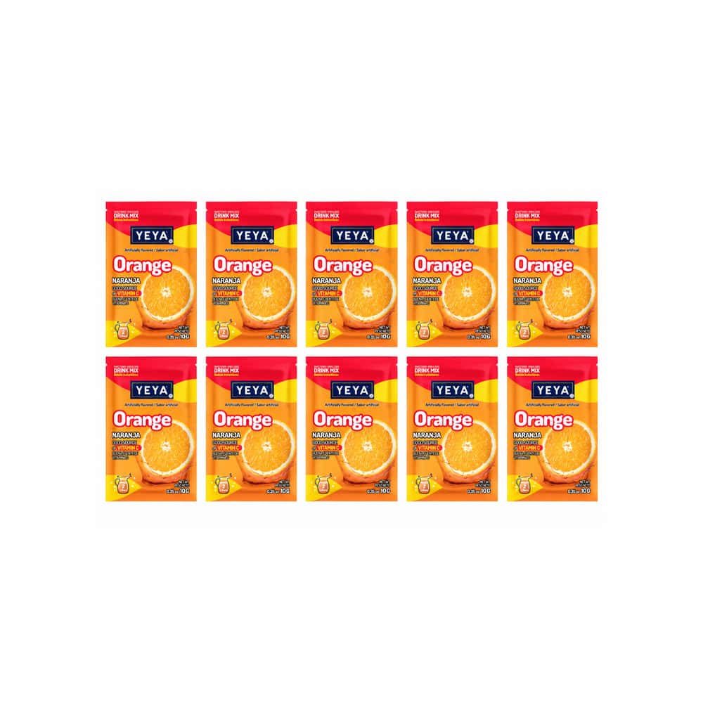 Refresco instantáneo sabor naranja YEYA (10 x 10 g / 0.35 oz) - Miniatura 1